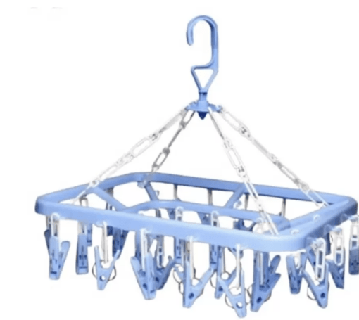 UNITYSALES 32 Clip Hanger, Square Shaped Cloth Clips Plastic Tie Hanger For Tie  (Multicolor) - Image 2